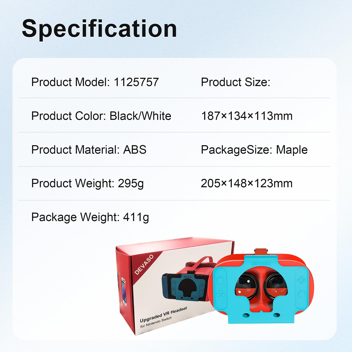 Auriculares de Realidad Virtual para Nintendo Switch OLED y Switch, Lentes HD Ajustables y Diadema, cómodas Gafas 3D para Zelda, Mario Odyssey, Smash Bros VR Gaming (Rojo)