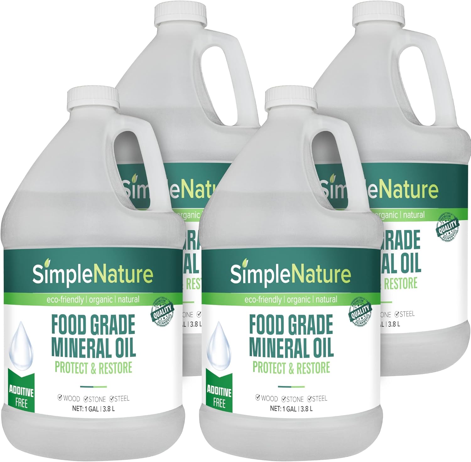 SimpleNature Food Grade Mineral Oil 4 Gallons for