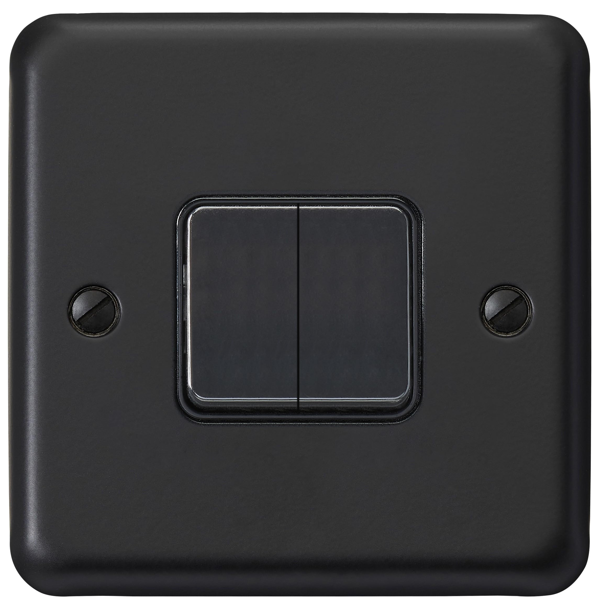 Mk Electric Black Mk Albany Plus 10A 2-Gang, 2-Way Switch, Matt
