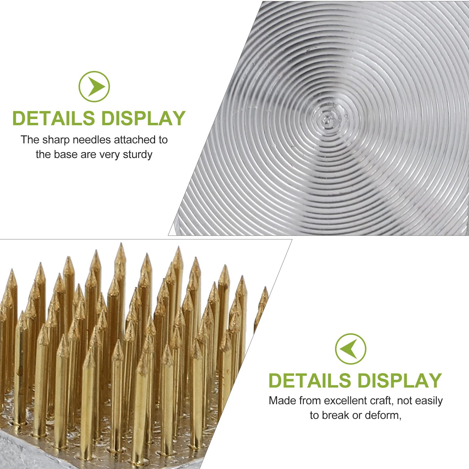 ARTIBETTER 2pcs Jianshan Arrangement Base Arrangement Pin Floral Fixation Holder Floral Floral Fixation Needle Holder Floral Arrangement Pin Arranger