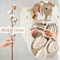 Vista 5 de JeogYong Cordón de macramé de un solo hilo 1mm x 426 yardas (1279 pies) Cuerda de algodón suave Hilo de macramé de 1 mm, suministros de macramé