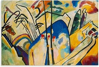 Wassily Kandinsky Abstract Art Print - Composition IV Picture Print Canvas Wall Paint Arts Decor Modern Home Artworks Gift Idea Unframe 12x18inch(30x45cm)