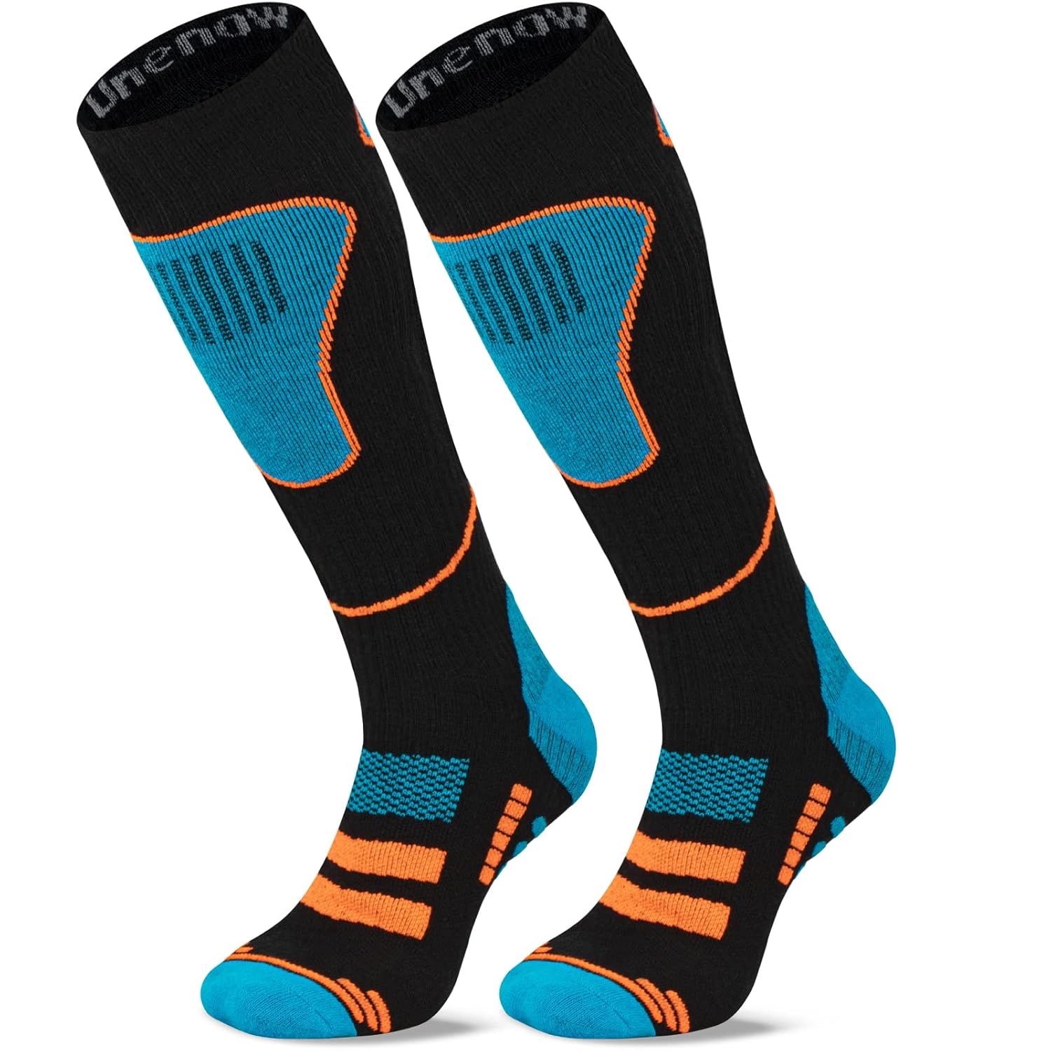 Merino Wool Ski Socks 2 Pairs Thermal Knee High Warm Socks for Snowboarding Hiking Cold Weather Snow Hunting