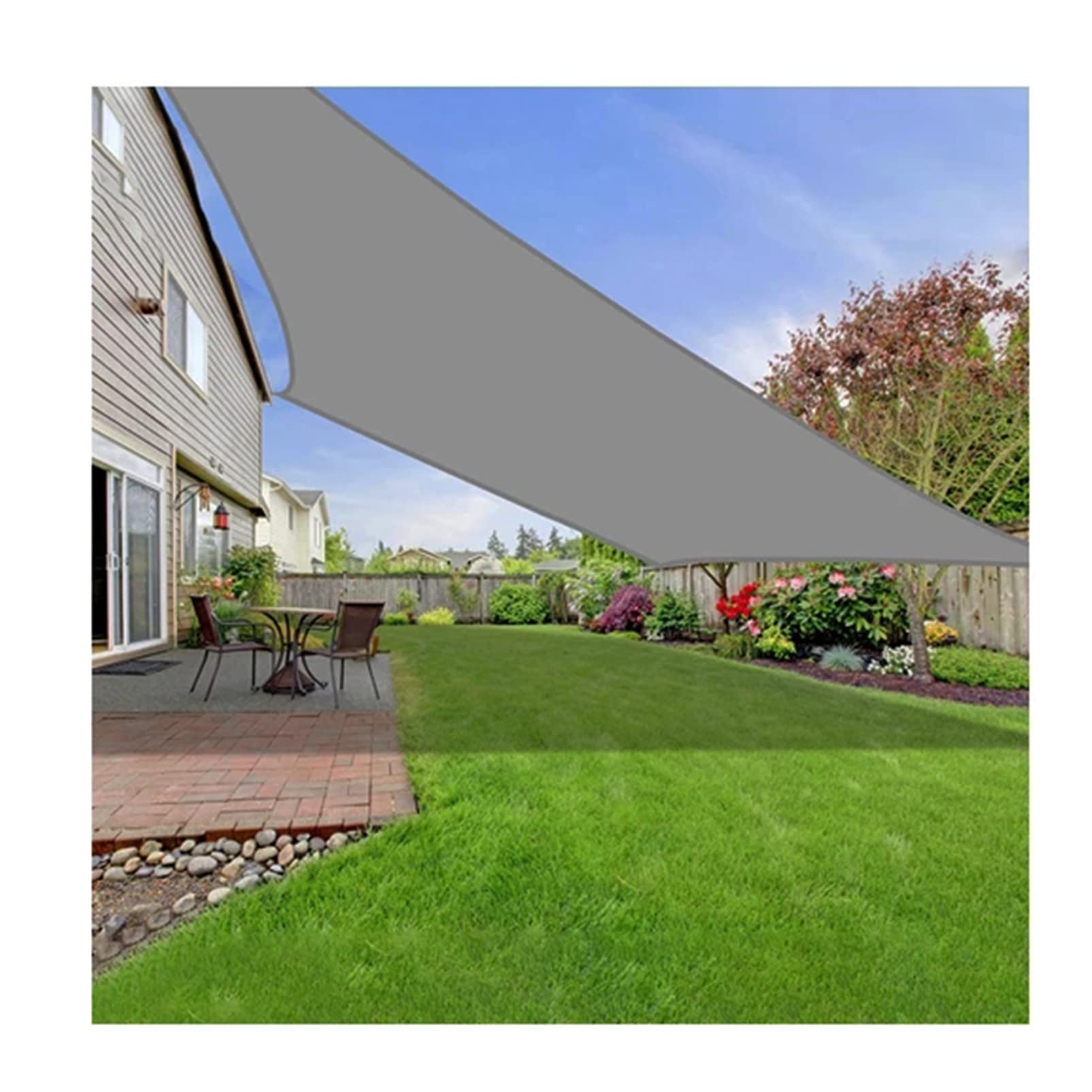 Canopy auvent 2x3m gris pour protéger la cour et la piscine de la chaleur