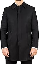 TruClothing Men's Overcoat Classic Collar Wool Blend Classic Trench Coat Winter Jacket