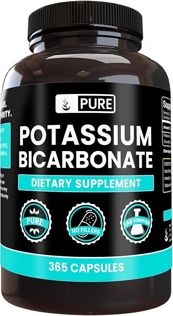 Pure Original Ingredients, Potassium Bicarbonate, 365 Capsules