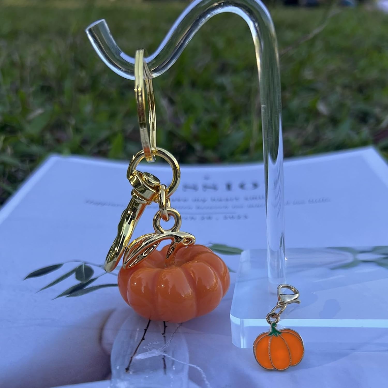 Lemon Keychain Cute Fruit Bag Charm for Women, Purse Citrus Pendant Key Ring Gift for Girls - Image 3