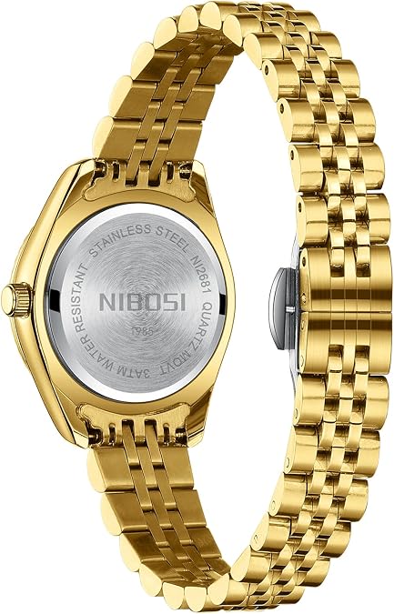 NIBOSI Watches for Women Analog Quartz Waterproof Ladies Wrist Watches with Date Dainty Fashion Luxury Stainless Steel Watch for Small Wrists Female Elegant Dress Women's Watch