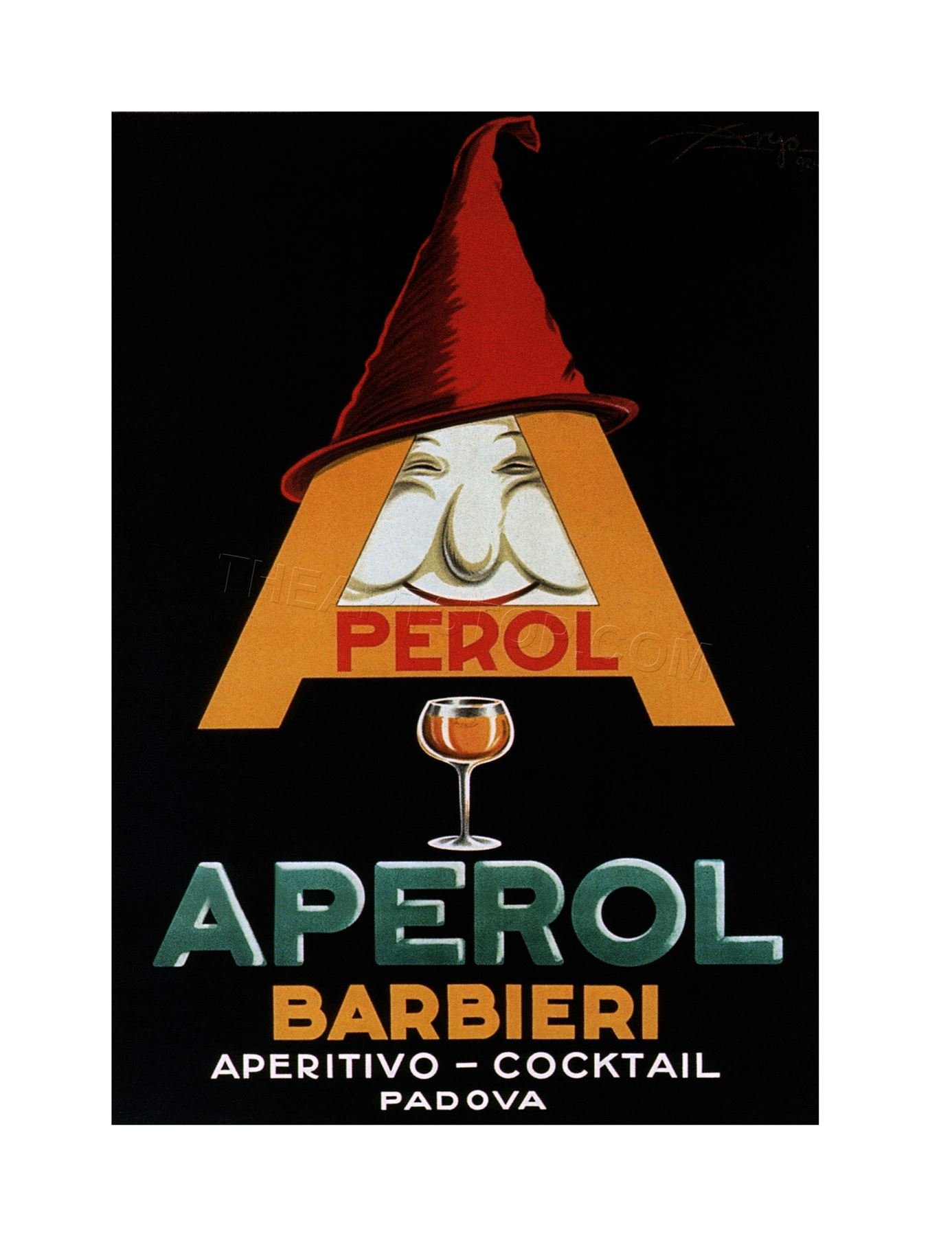 Wee Blue Coo Ad Aperol Aperitif Alcohol Italy Wall Art Print
