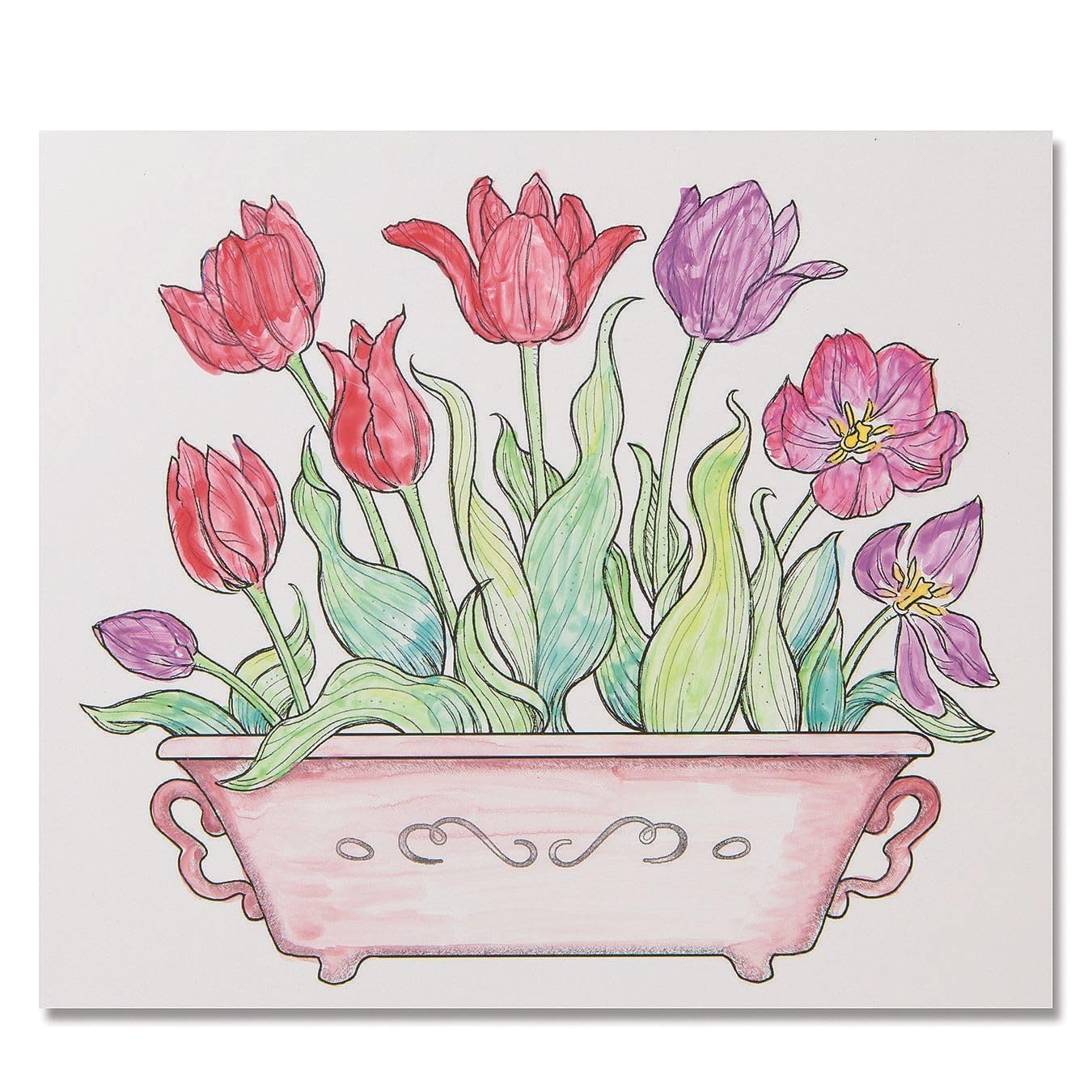 S&S Worldwide Paint Palette Craft Kit: Tulips (Pack of 24)