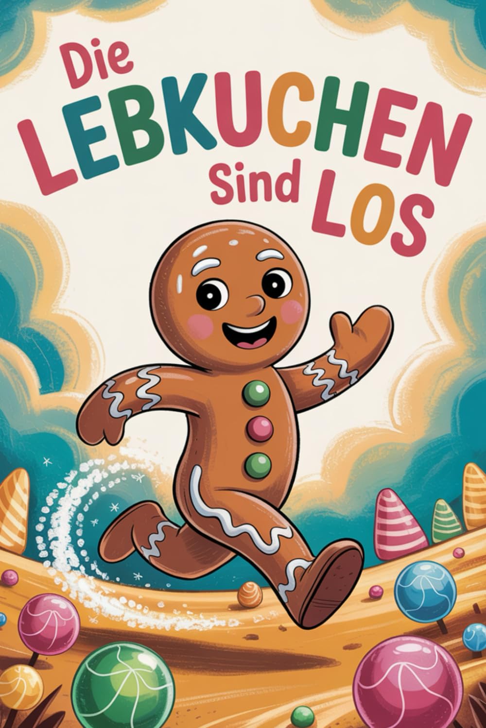 Die Lebkuchen sind los…: Lustiges Ausmalbuch für Kinder & Senioren – 79 Bilder, 159 Seiten: Fröhlicher Malspaß mit jedem zweiten Blatt leer – perfekt für Kinder, Senioren und alle Kreativen!