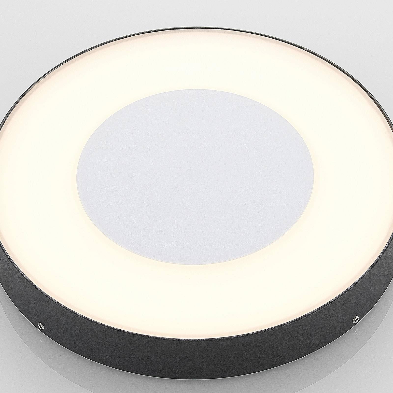 Lucande LED Deckenlampe außen mit Bewegungsmelder IP54 25W Außenleuchte