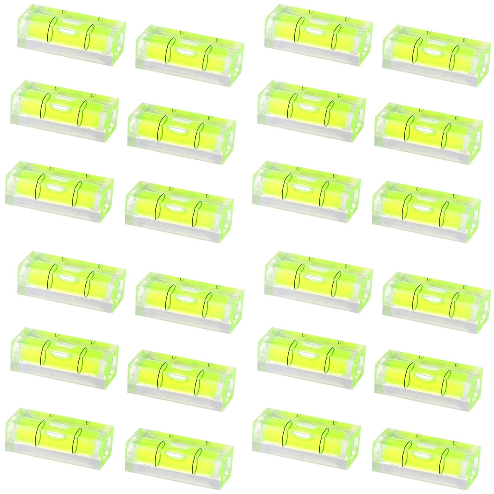 Jnchdghwa As Shown 24Pcs Mini Bubble Spirit Level 10X10x29mm Square Levels For Wall Frames Art Displays Picture Hanging Rv Tripod Measuring
