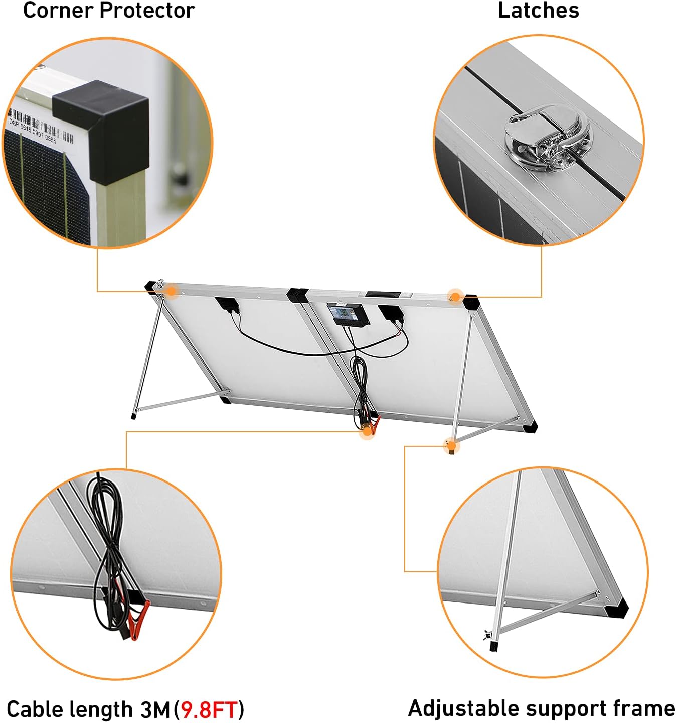 50% оƒƒ Dіѕсоunt DOKIO Portable Foldable 100W 18v Solar Suitcase Monocrystalline, Folding Solar Panel Kit with Controller to Charge 12 Volts Batteries (AGM Lead/Acid Types Vented Gel) RV Camping Boat Onе-Dау Sаlе: Uр tо 50% оƒƒ DOKIO Portable Foldable 100W 18v Solar Suitcase Monocrystalline, Folding Solar Panel Kit with Controller to Charge 12 Volts Batteries (AGM Lead/Acid Types Vented Gel) RV Camping Boat