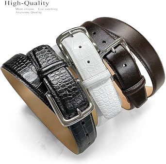Valley View Classic Casual Belt Genuine Full-Grain Cowhide Leather Belt or Strap 1-1/2(38mm) Wide
