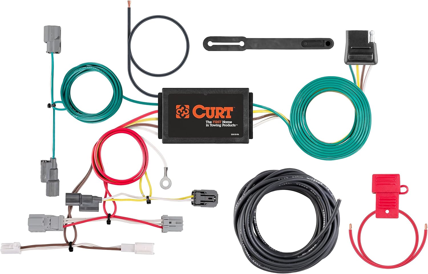 CURT 56301 Vehicle-Side Custom 4-Pin Trailer Wiring Harness, Fits Select Honda Accord Coupe,Black