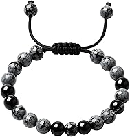 Vista 637 de Amazing Gemstone Crystal Bracelet for Women Men's Gifts - Protection Healing Crystal Bracelet - 8mm Gemstone Beaded Adjustable Bracelet Pulseras