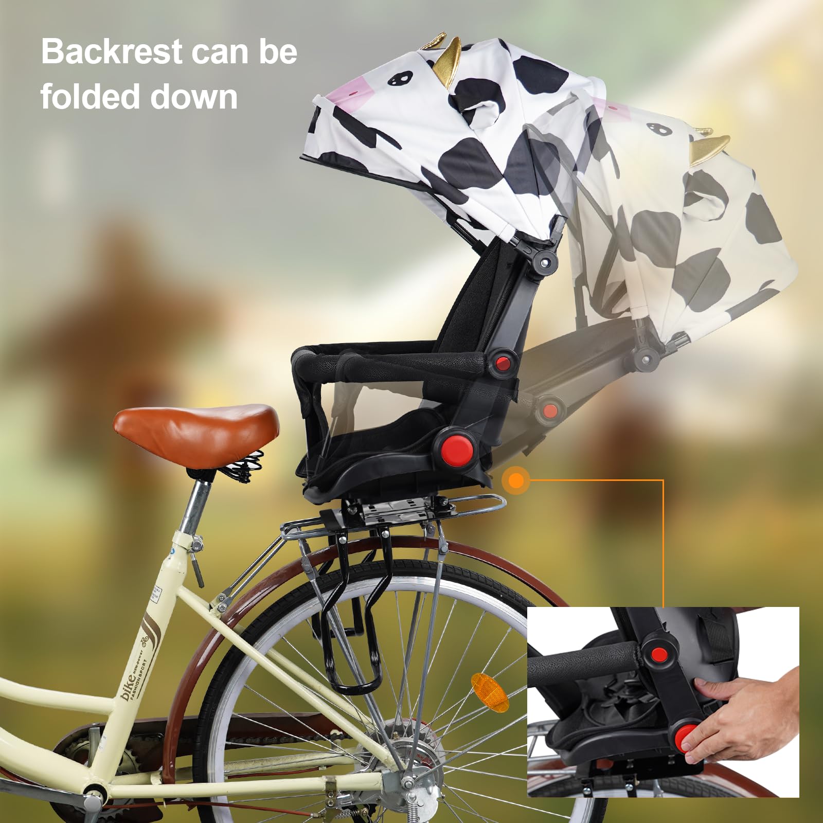 Amazon.com : OUSEXI 2025 New Rear Child Bike Seat, Child Bike seat