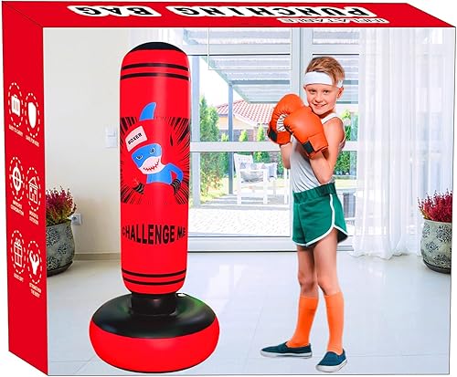 Miniatura 4 de Punching Bag for Kids, Free Standing Boxing Bag for Kids, Kids Pedestal Bags, Taekwondo, De-Stress Boxing Bag for Kids