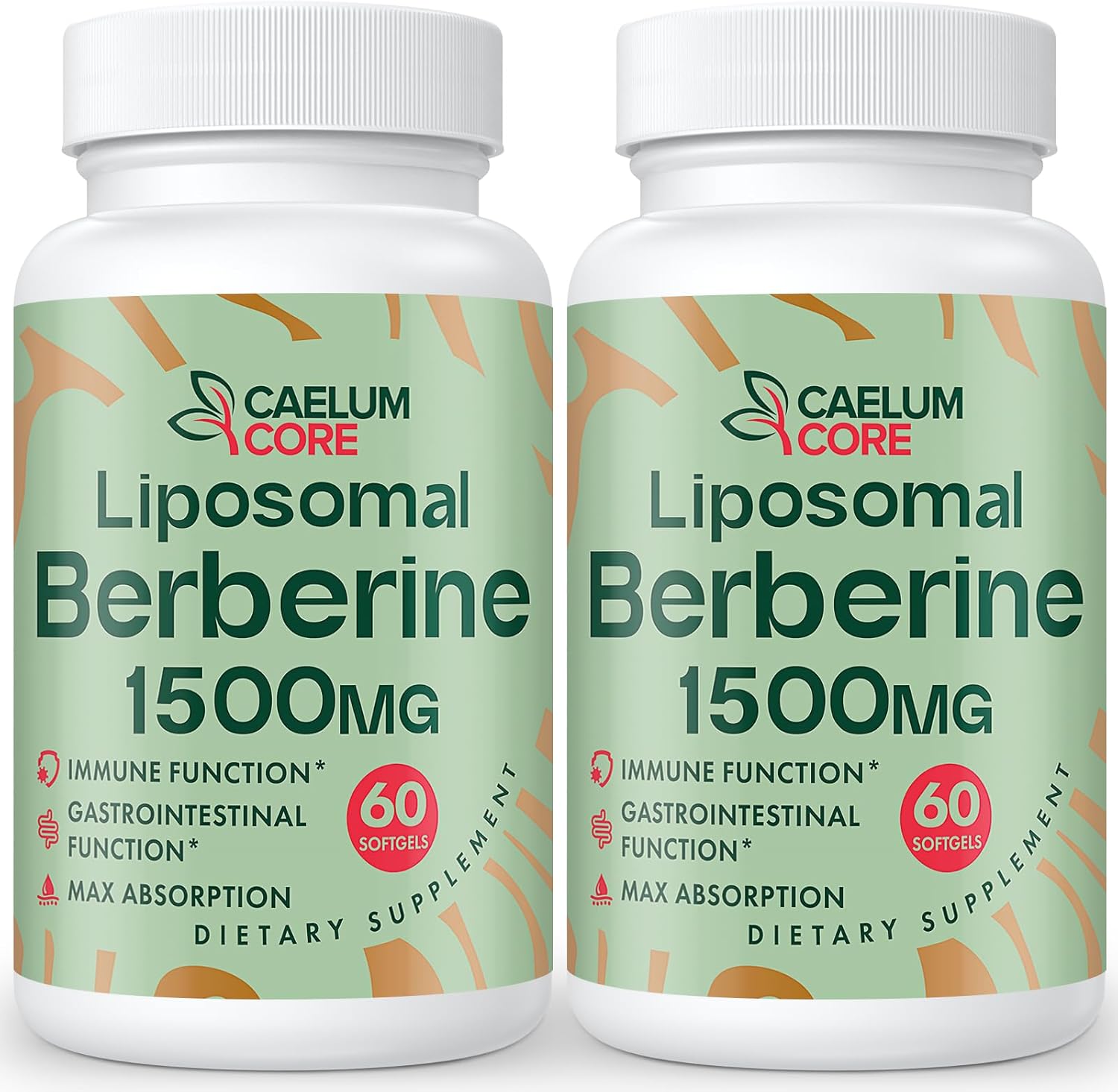 Liposomal Berberine HCL – Berberine 1500mg Activates AMPK & GLP-1, High Bioavailability Berberines Supplement for Women and Men, Berberine Plus Overall Health Support (2 Pack) Liposomal Berberine HCL – Berberine 1500mg Activates AMPK & GLP-1, High Bioavailability Berberines Supplement for Women and Men, Berberine Plus Overall Health Support (2 Pack)