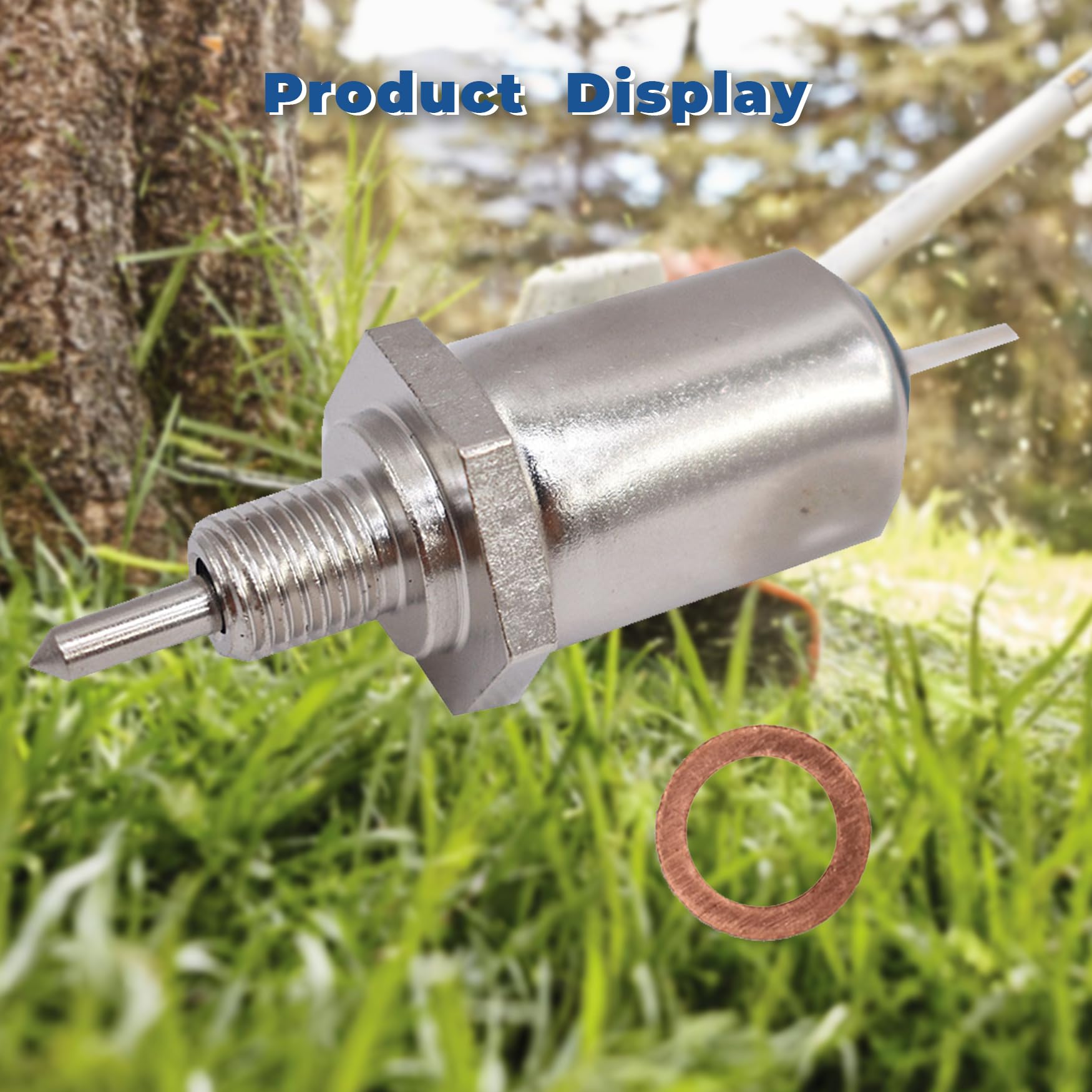 WFLNHB - Solenoide de apagado de combustible para carburador 21188-2011 y M138477 para John Deere M138477 LT180 LX277 X475 X520 X540 X700 X710 Z840 GX325 GX345