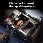 LEGO Icons Ensemble de Construction du Navire Pirate du Capitaine Jack Sparrow pour Adultes, Âges 18+ - Décoration de Chambre pour Bureau, Chambre ou Étagère - Navire Collectible Black Pearl pour Fans de Pirates des Caraïbes - 10365