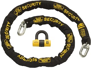 Burg-Wachter - Cadena de seguridad para motocicleta, 2 m, 12 mm, color negro
