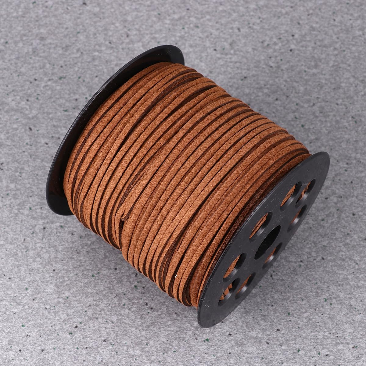 Ipetboom Plush Leather Cord Double-Sided Microfiber Strip Light Coffee 90m Roll for Jewelry Making DIY Crafts Bracelet String