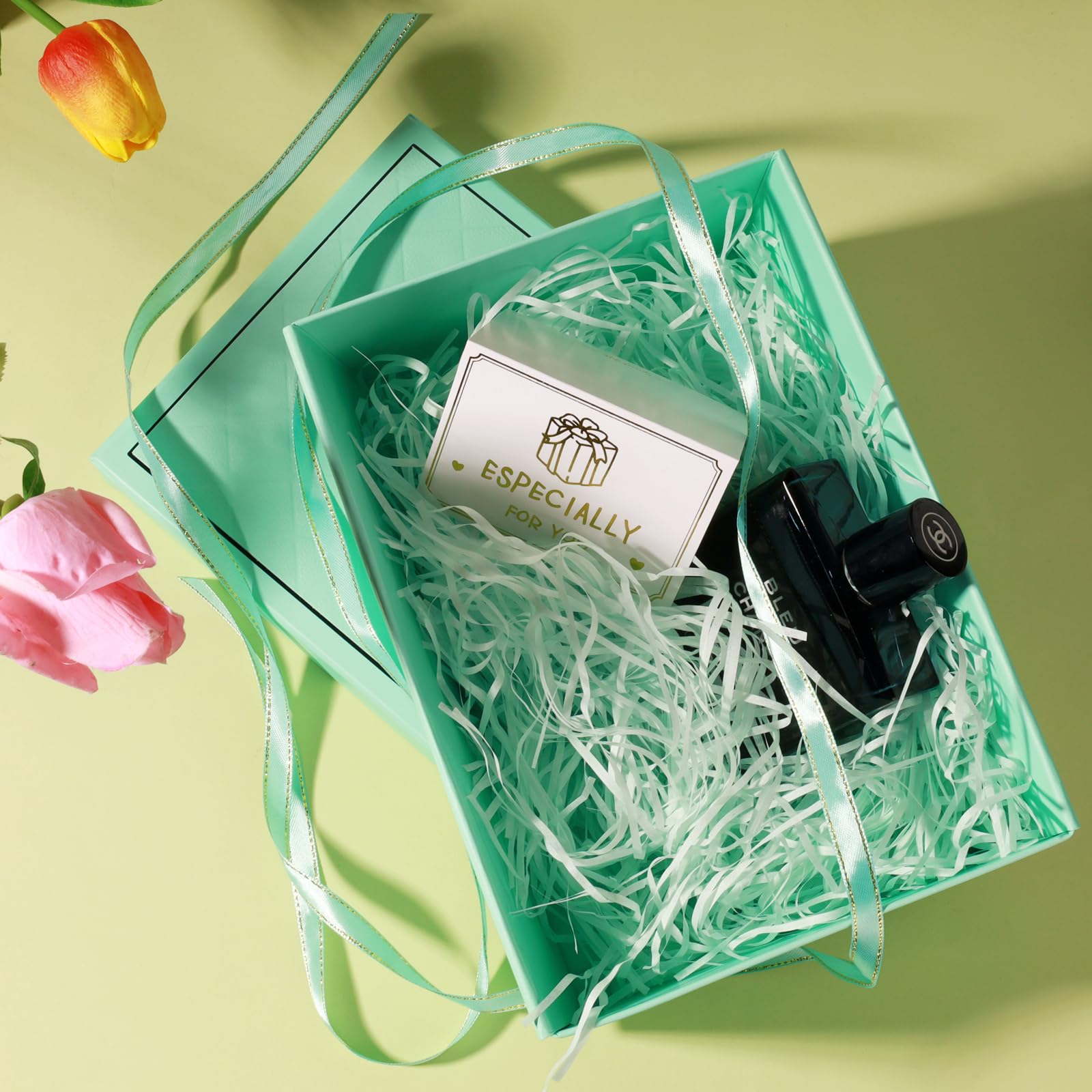 Scatola Regalo 25x18x9cm Con Nastro - Per Matrimonio, Natale E San Valentino - Foto 6