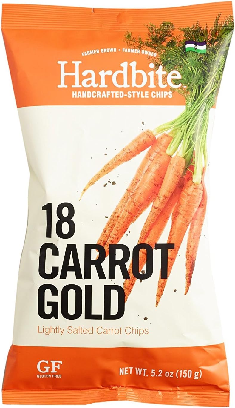 Hardbite Handcrafted-style Lightly Salted Vegetable Chips 5.2oz (Carrot)