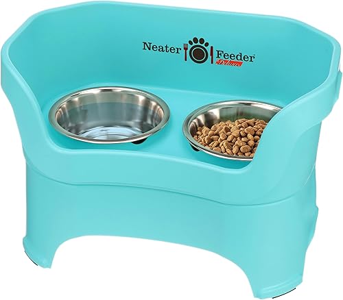Miniatura 22 de Neater Pet Brands Neater Feeder Deluxe Cuencos para perros a prueba de derrames elevados para perros medianos 19-40 lbs, fabricado en EE. UU.,