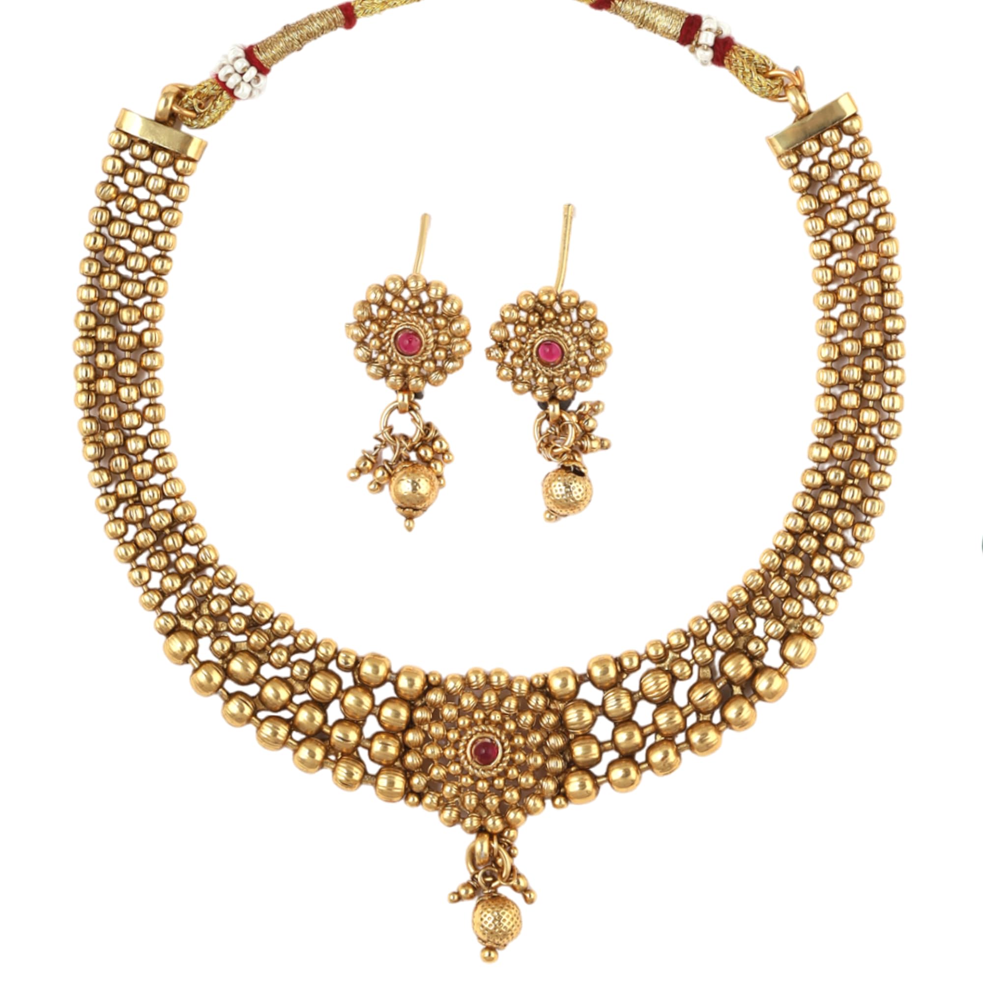 Fashion Frill Necklace Set For Women | Floral Design | Gold Plated |Kundan & pearl necklace for women | Traditional Jewelry Set For Women (B0CY86TCQY) Amazon Price History, Amazon Price Tracker
