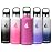 HYDRO CELL Stainless Steel Water Bottle with Straw & 2 Standard Mouth Lids (32oz 24oz 20oz 16oz) Keeps Liquids Hot or Cold w/Double Wall Vacuum Insulated Leak Proof Sport Design (Fuchsia 20oz)