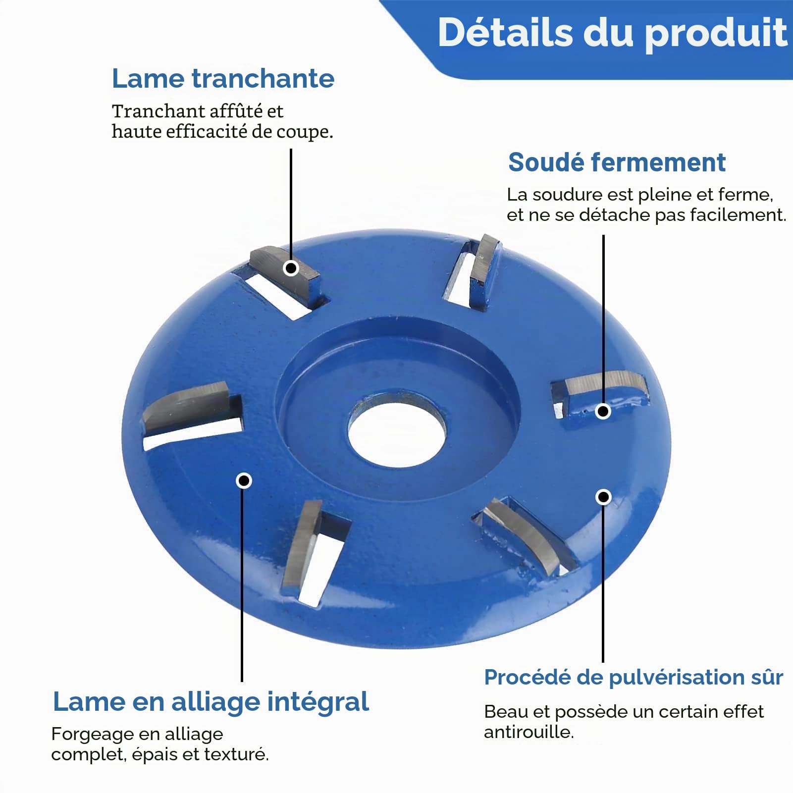 Disque de coupe de bois,Disque De Sculpture Sur Bois,Disques Sculpture Boiss, Meule de Disques de Sculpture sur Boiss,disquess de sculpture sur 6 dents tronçonneuse fraise outils pour meuleuse d'angle