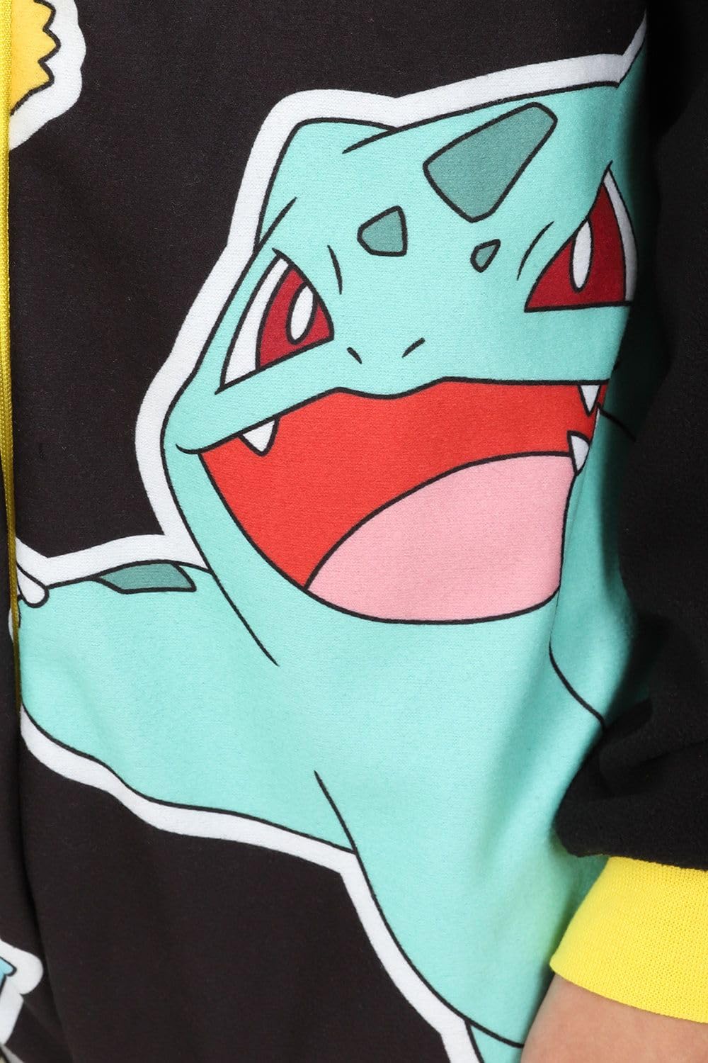 Pokémon Pykachu Grenouillère en polaire pour garçons et filles Noir