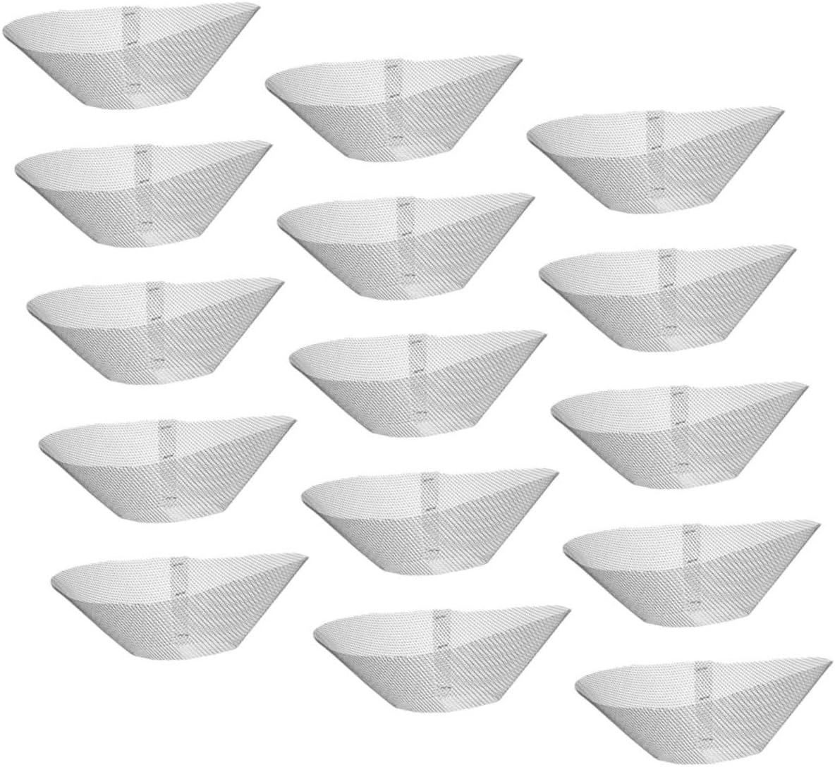 15pcs Stainless Steel Range Hood Accessories Filter Screen Oil Net Replacement for Kitchen Hood