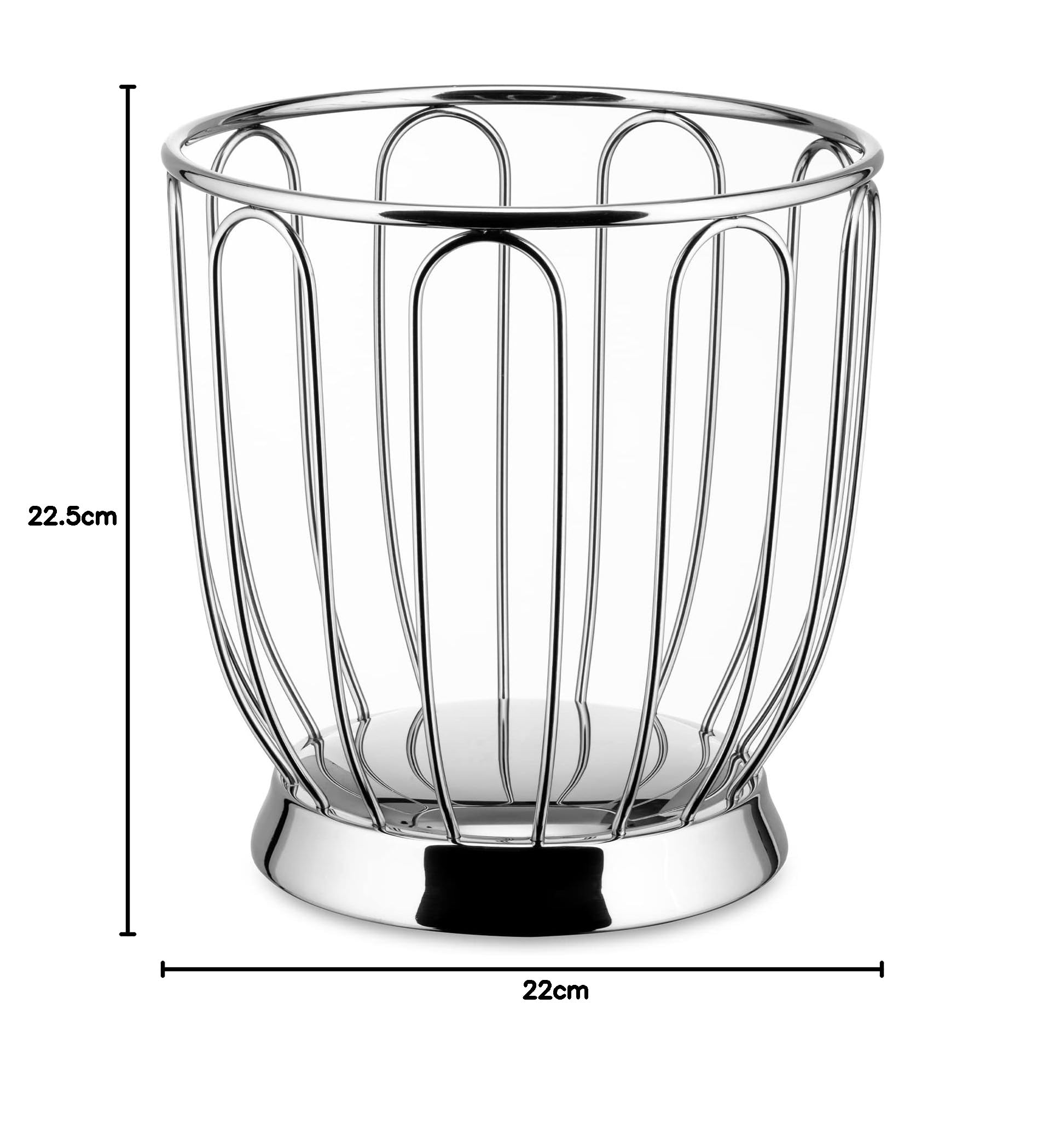 Alessi 370 Portaagrumi in Acciaio Inossidabile 18/10, Lucido, 22 cm