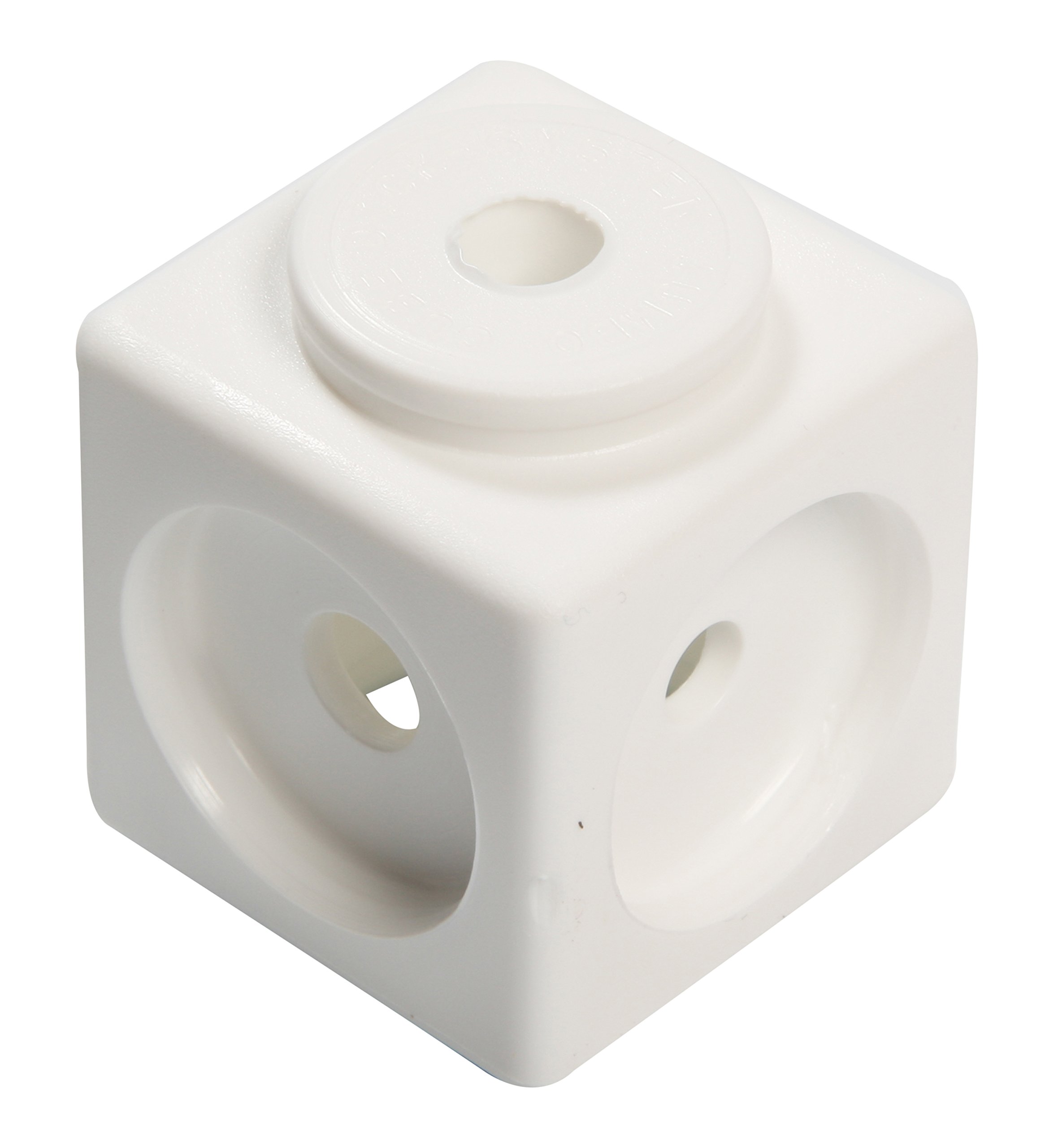 Dick-System 170100 100 100 Plug-in Cube Edge Length 1.7 cm White