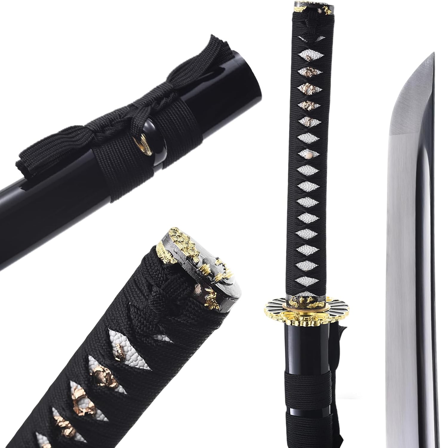Handmade Sharp Katana, Traditional Clay Tempered 1060/9260/T10 Steel, Full Tang Real Katana Sword, Authentic Japanese Craft Samurai Sword