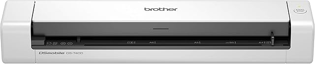 Brother DS-740D Document Scanner, USB 3.0, DSMobile, Portable, 2 Sided Scanning, 15PPM, A4 Scanner, Includes Micro USB Cable
