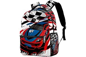 Race Car Backpack: Checkered Track To Success