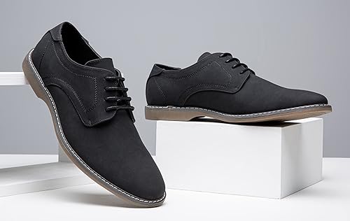 Miniatura 3 de Jousen Zapatos de vestir casuales para hombre, zapatos de vestir clásicos de negocios retro para hombres