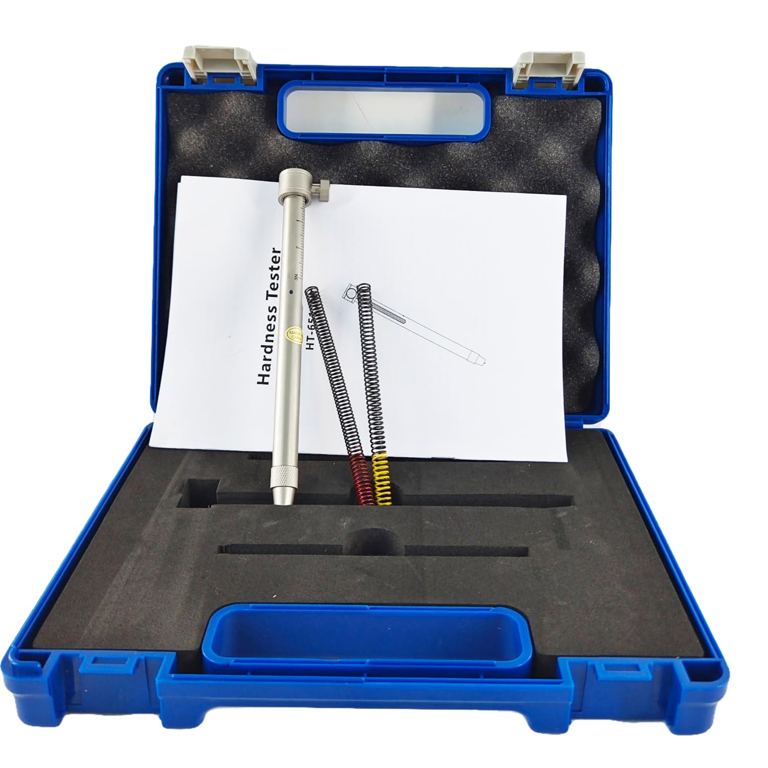 Surface Hardness Test Portable Pen Durometer Kit with Carbide Head 0N~20N Yellow Spring Pressure for Electronic Components Glass Coating Tests