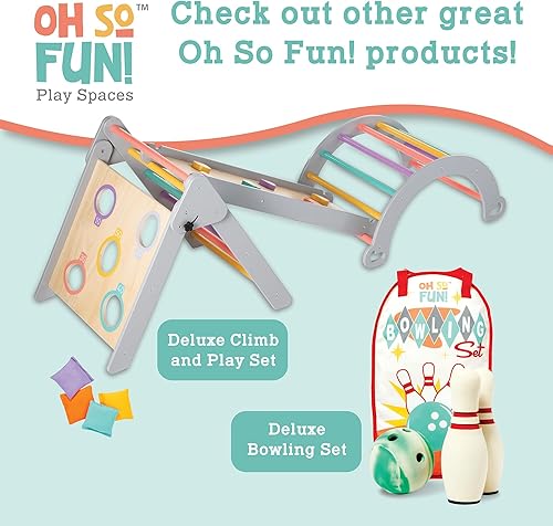 Miniatura 8 de MindWare Oh So Fun! Juego de minigolf - Juego de golf para niños para interiores y exteriores con 7 obstáculos para la experiencia de golf en