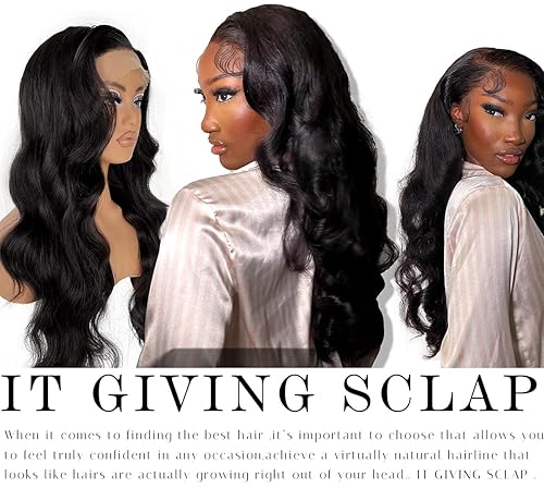 Miniatura 8 de Peluca de encaje frontal sintética HD de 13 x 6 pulgadas, sin pegamento, predepilada, lista para usar, 24 pulgadas de largo, pelucas de encaje