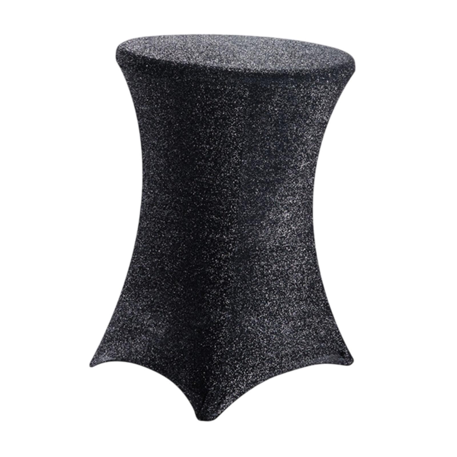 UJEAVETTE Cocktail Tablecloth Table Cover for Banquet Event Receptions Black-image-29