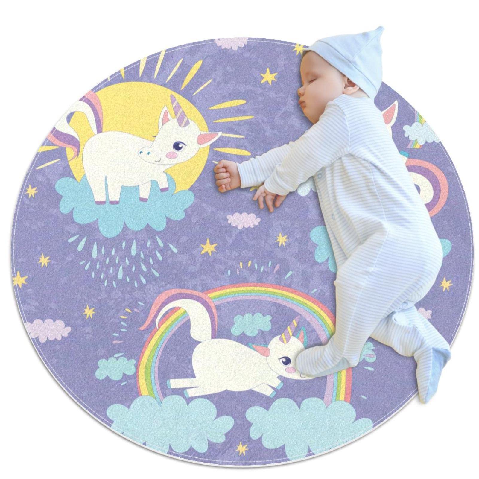 Tapis d'intérieur arc-en-ciel pour cuisine et salle à manger familiale