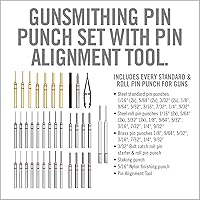 Vista 3 de Real Avid Punch Set, Gunsmithing Tool Kit with Roll Pin Punch Set, Flat Tip Metal Punch Set, Brass Punch Set and Gunsmithing Tools: Pin Starter Tool