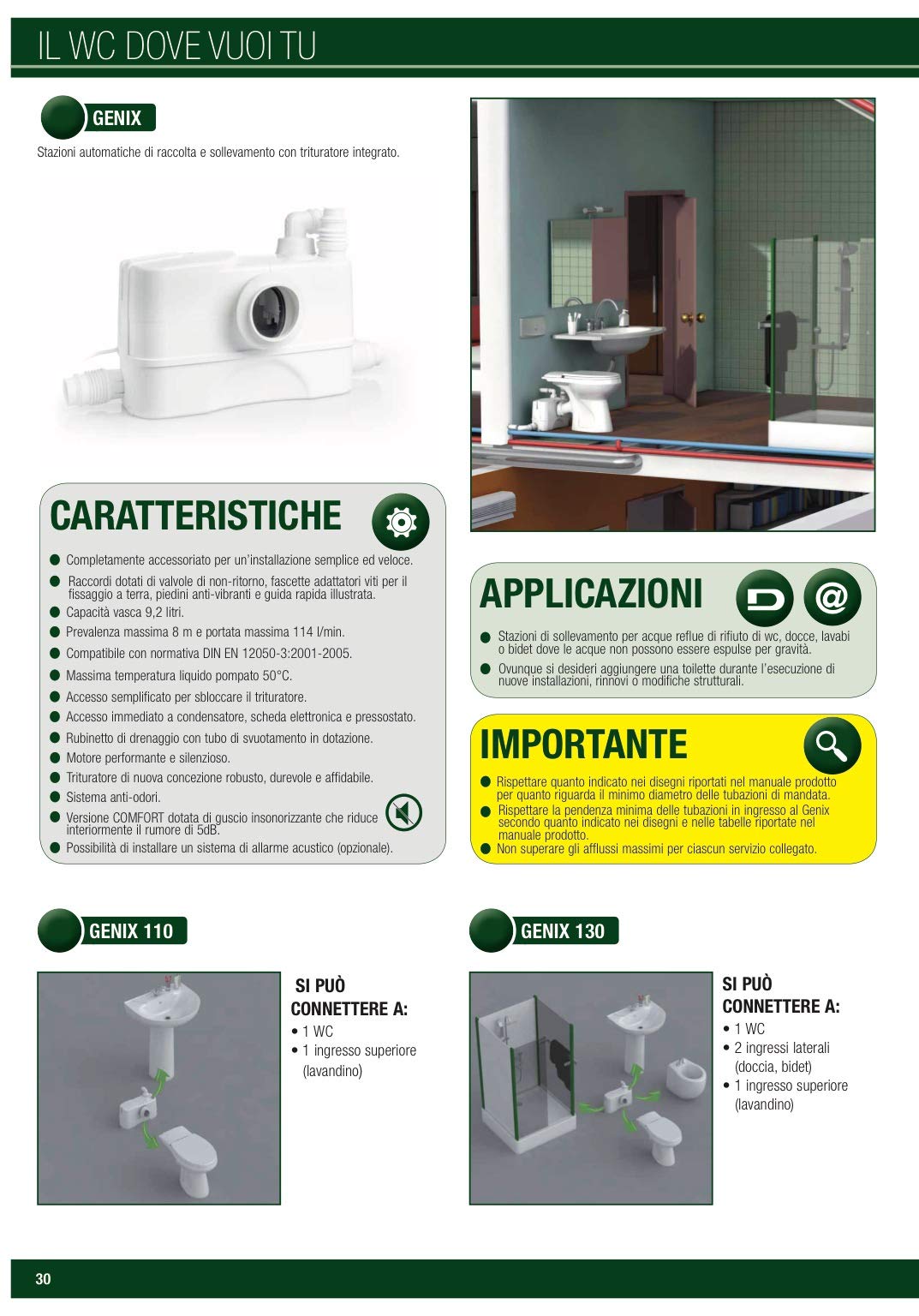 DAB GENIX COMFORT 110 - Triturador silencioso, estaciones automáticas de recogida y elevación