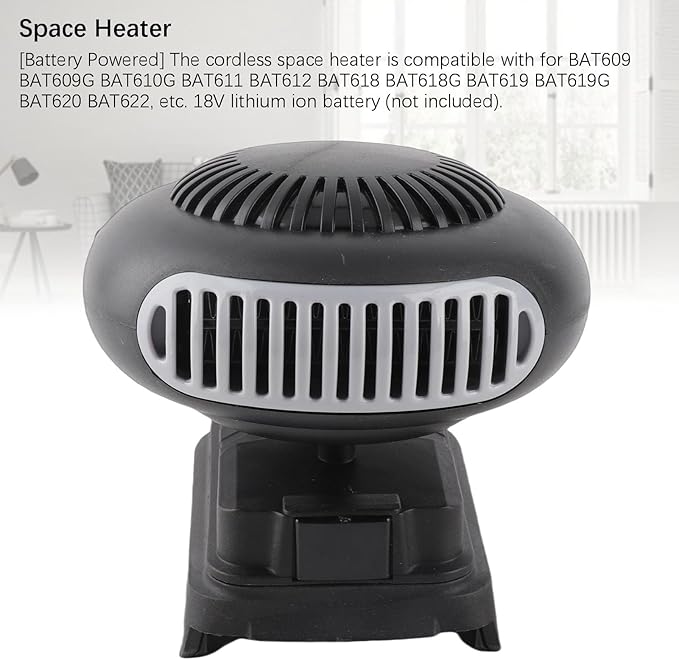 Calefactor Eléctrico Portátil 170W 2 Temperaturas Ajustable 360° miniatura 3